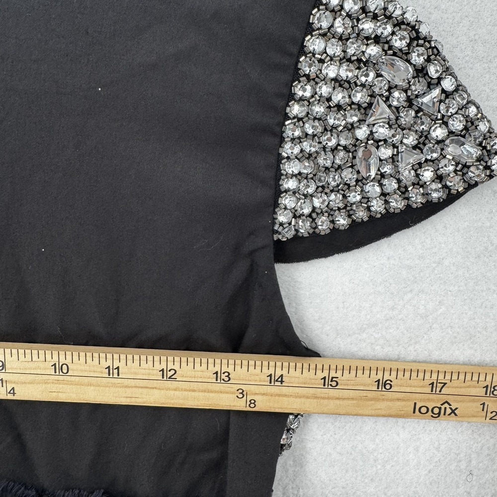 Dino e‎ Lucia Dress Girls XS Beaded Chiffon Skirt Party Formal Paris Designer - Picture 6 of 10